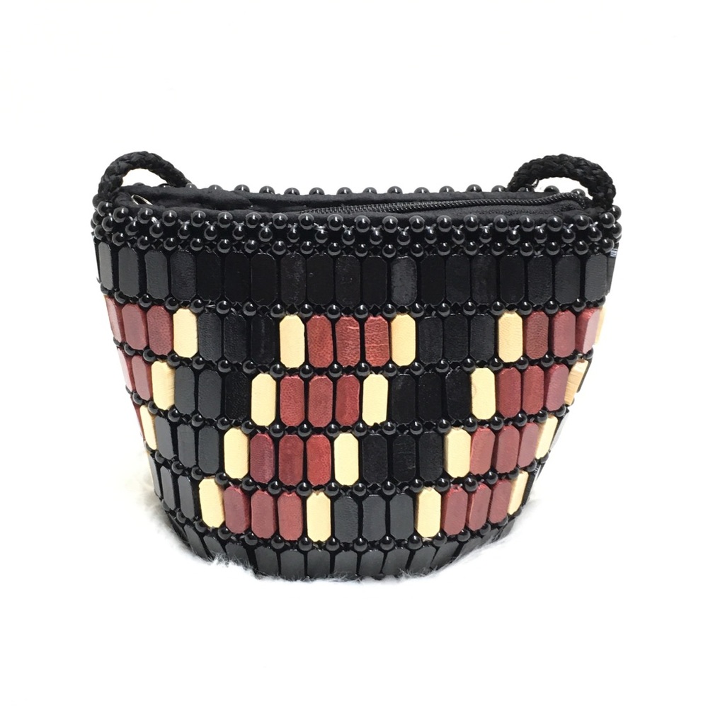 African Multicolored Leather Handmade Bag